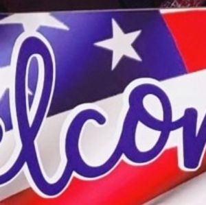 4th of July Welcome sign